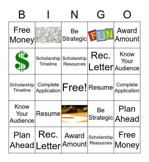 Scholarship BINGO: Believers Education Collaborative Edition Bingo Card