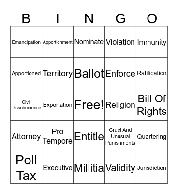 Bingo Flavored Bingo Card