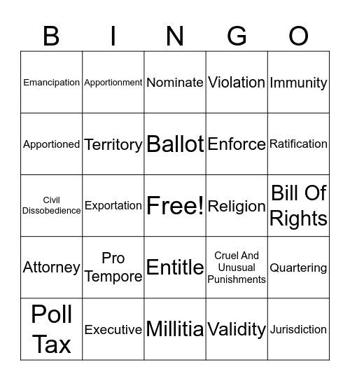 Bingo Flavored Bingo Card