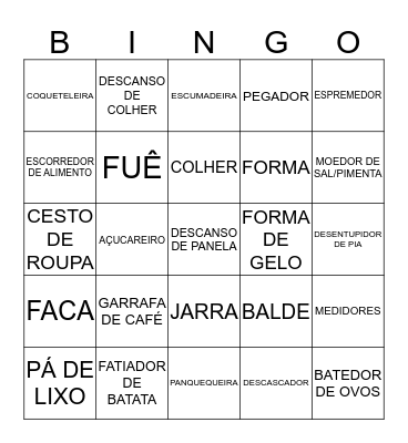 Chá da Dyu Bingo Card