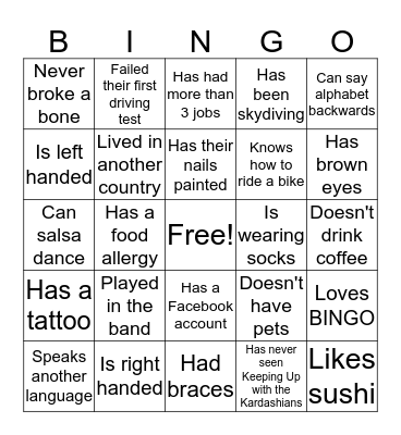 Administration BINGO Card