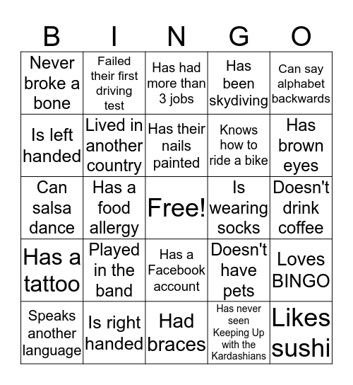 Administration BINGO Card