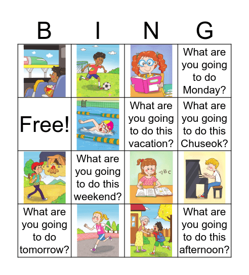 I am going to play Bingo! Bingo Card