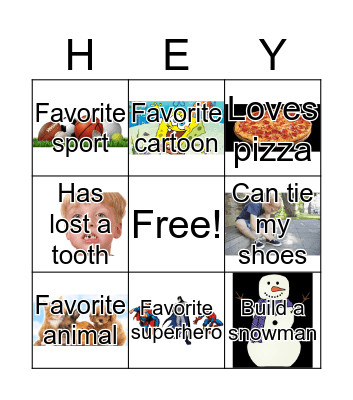 Say Hello! Bingo Card