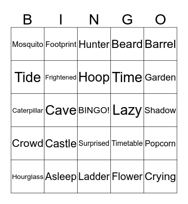 Guess me  Bingo Card