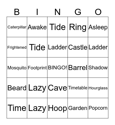 Guess me  Bingo Card