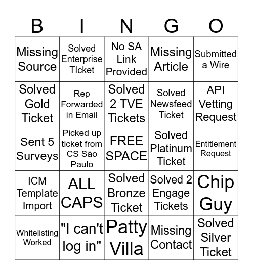 Ultimate TiM Bingo Card