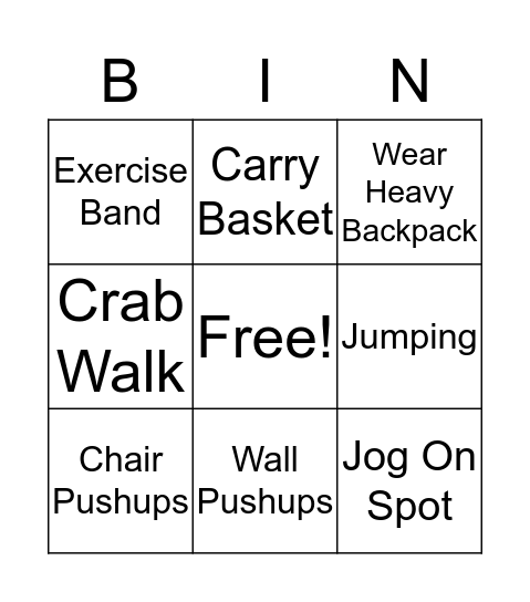 FUN Bingo Card