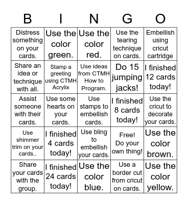Card Bingo Card