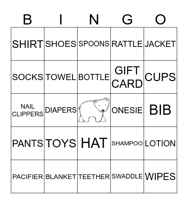 Baby Burns Bingo Card