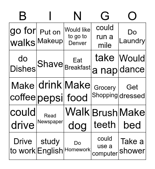 Bingo Card