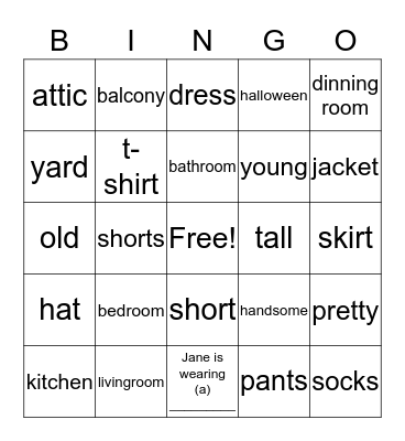 Speak! Review 9~11 Bingo Card