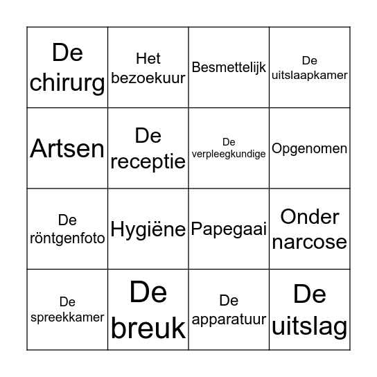 Bingo Card