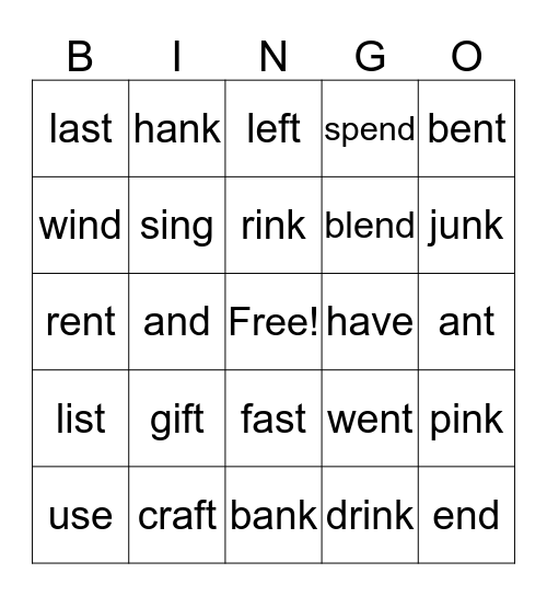 Soccer  Bingo Card