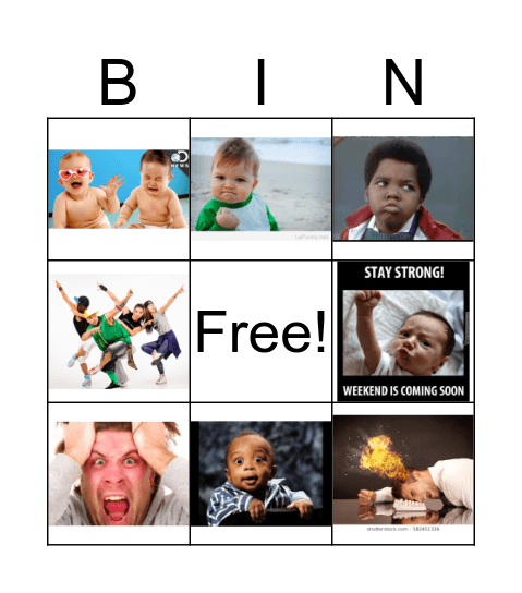 The many faces of Customer Service! Bingo Card