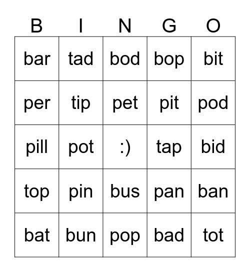 Bal's class Bingo Card