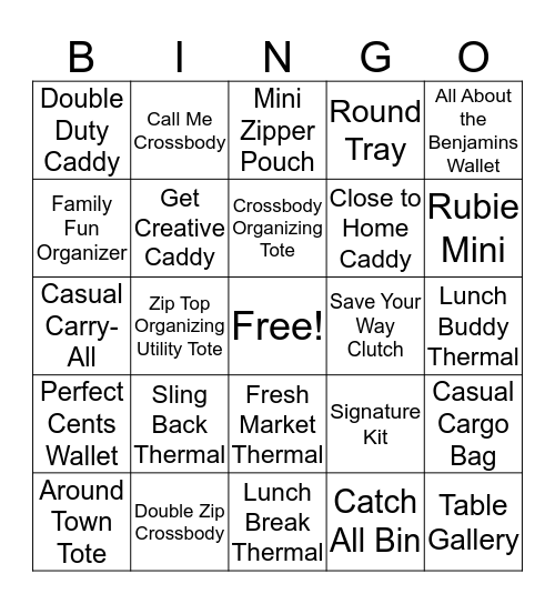 It's Bingo, Baby! Bingo Card