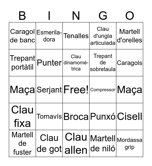 Eines Bingo Card