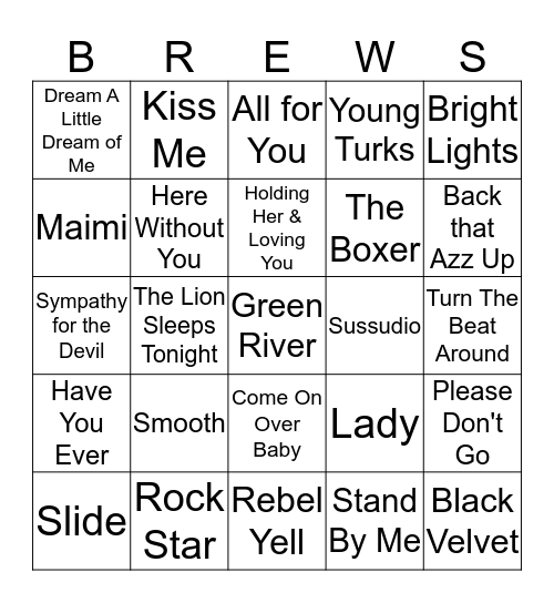 Boondocks Brews, Beats & Bingo 27-7 Bingo Card