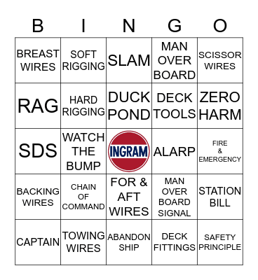 ORIENTATION BINGO Card