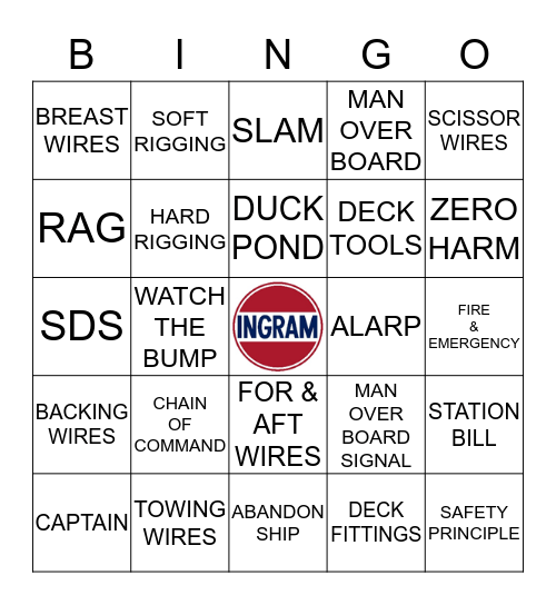 ORIENTATION BINGO Card