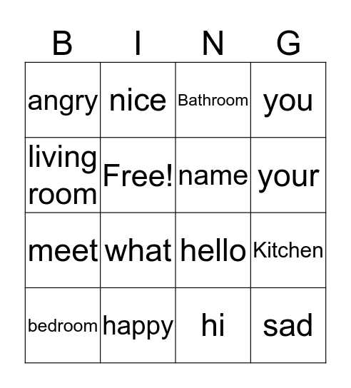 Parody 1 Bingo Card