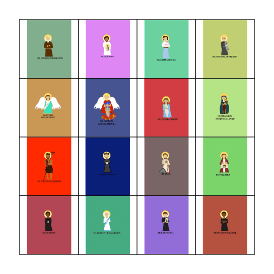 Saints Loteria! Bingo Card