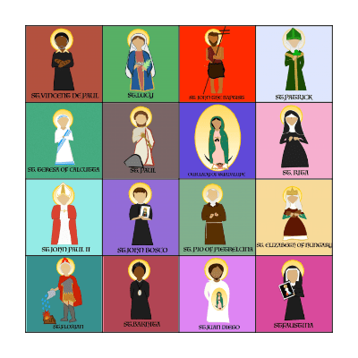 SAINTS LOTERIA! Bingo Card