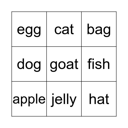 Bingo 1 Bingo Card