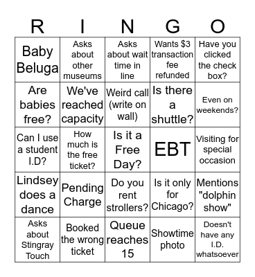 September Switchboard Ringo! Bingo Card