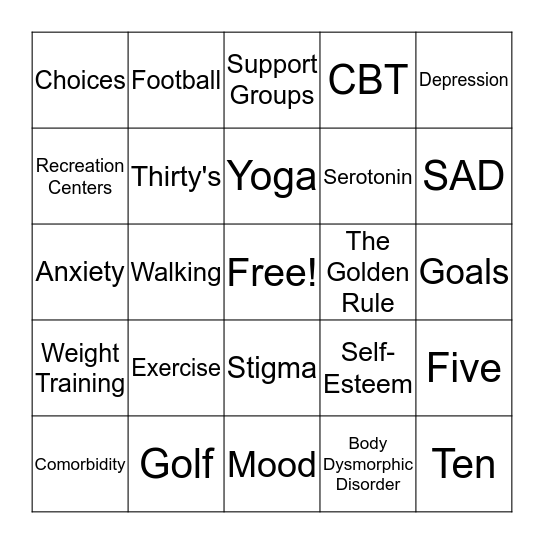 Blanko Bingo Card