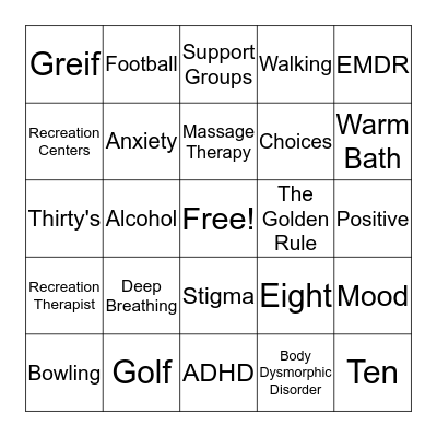 Blanko Bingo Card