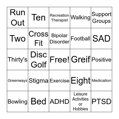 Blanko Bingo Card