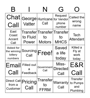 TPS BINGO Card