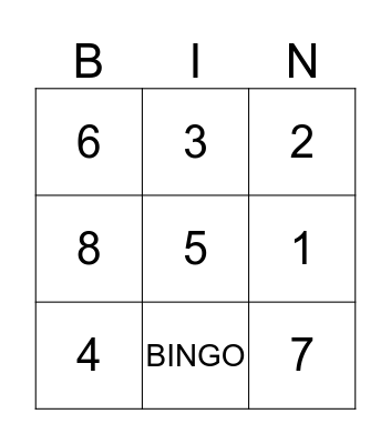 Manager Intos Bingo Card