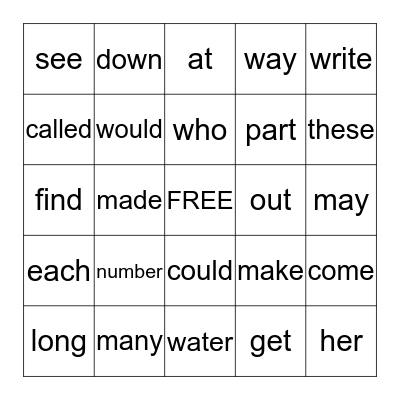 FRY BINGO 75-100 Bingo Card
