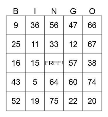 CCS Leadership Conference BINGO Card