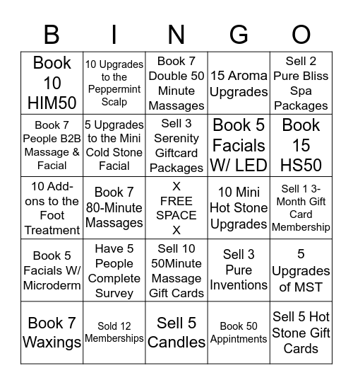Name:__________________________ Bingo Card