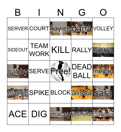 ARABIANS VOLLEYBALL Bingo Card