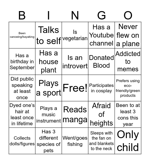 Birthday Bingo! Bingo Card