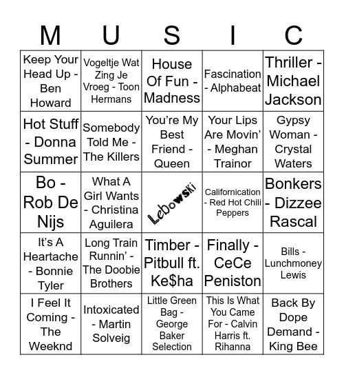 108 Bingo Card