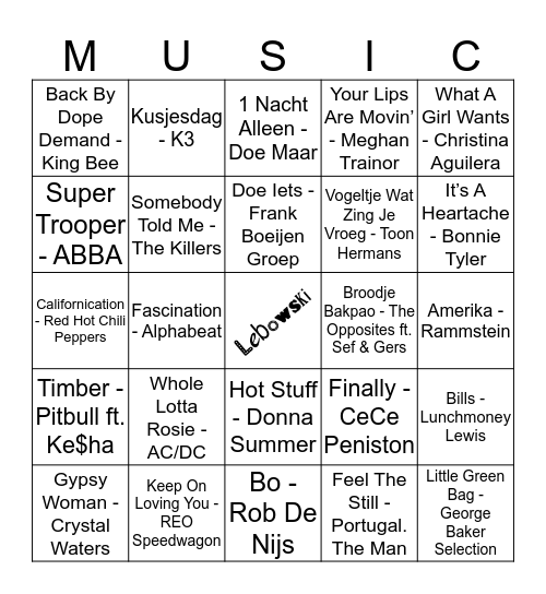 111 Bingo Card