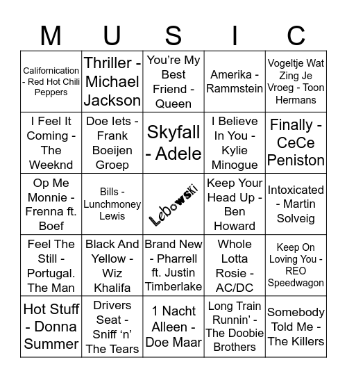 116 Bingo Card