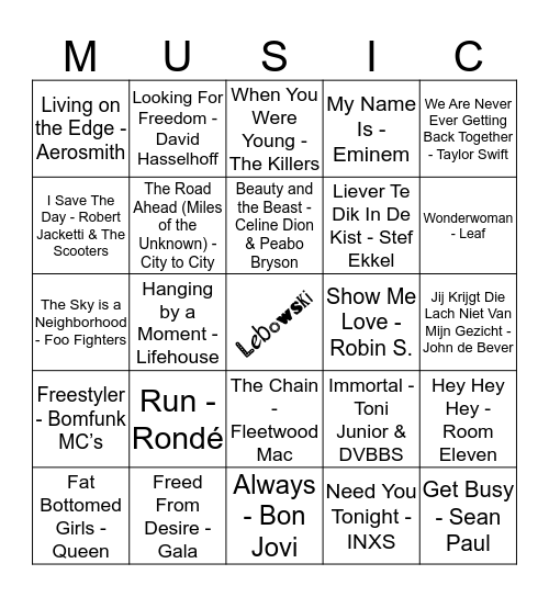 413 Bingo Card