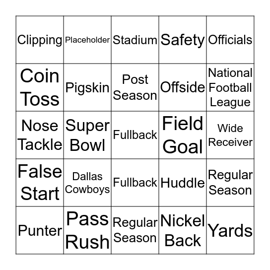 Appreciation Week BINGO Card