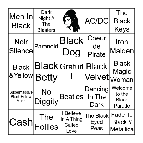 Noir Bingo Card