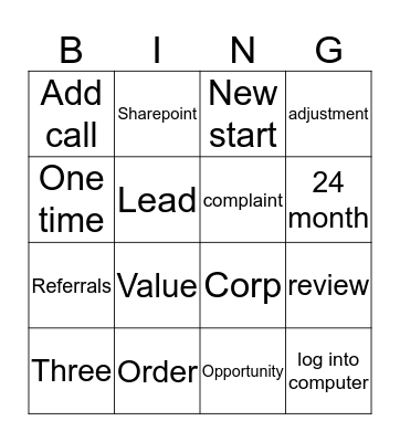 CSRs RULE!!!! Bingo Card