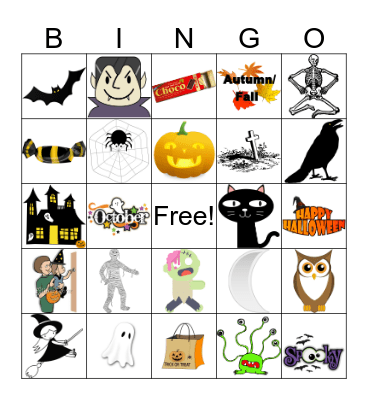 Halloween Bingo Card