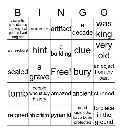 YP5 - Day 11 Bingo Card