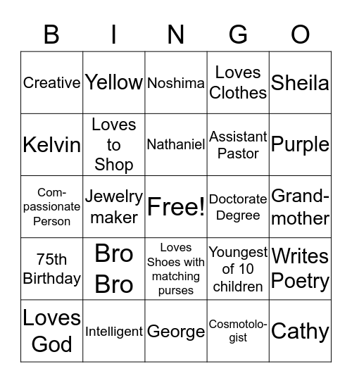 Getting to know Ora Bingo Card